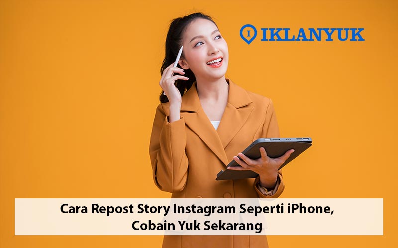 cara repost story Instagram seperti iphone