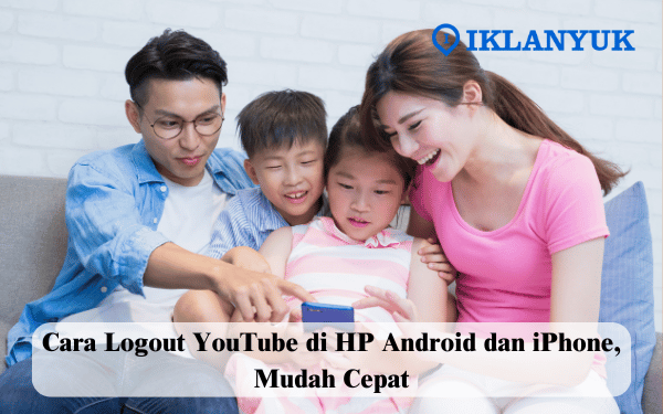 cara logout youtube di hp