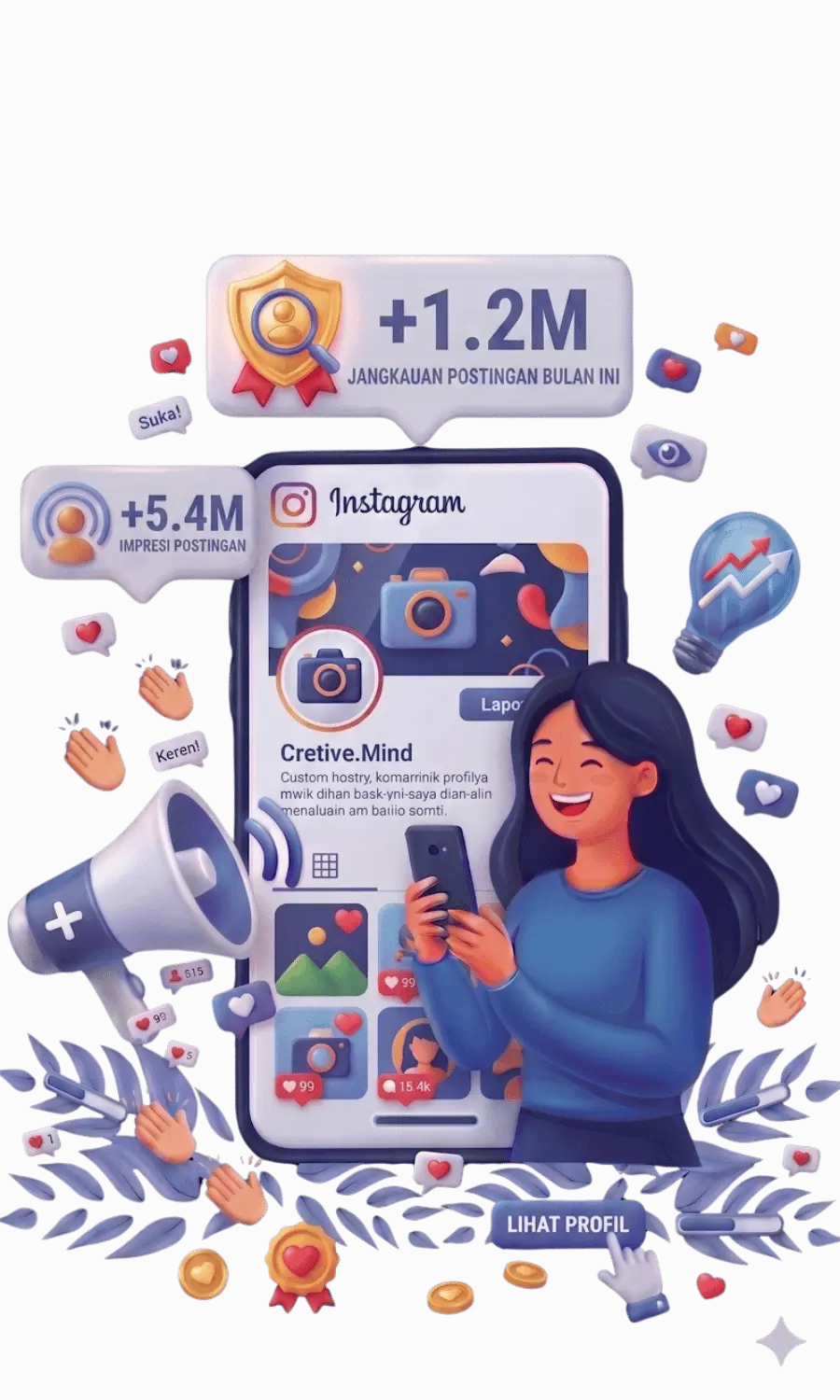 beli reach dan impressions instagram