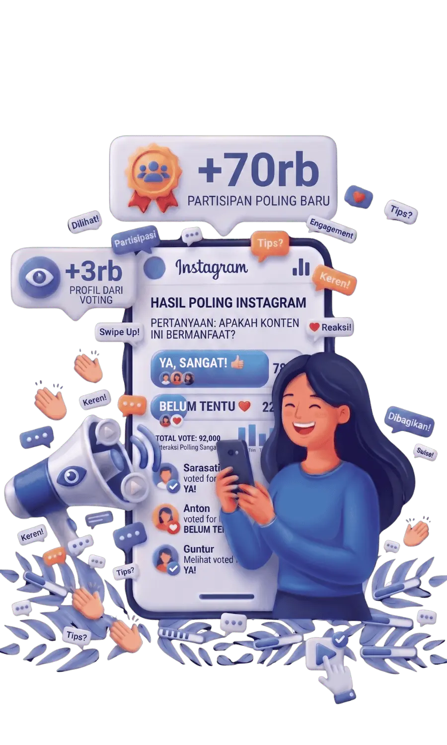 beli views story polling vote instagram