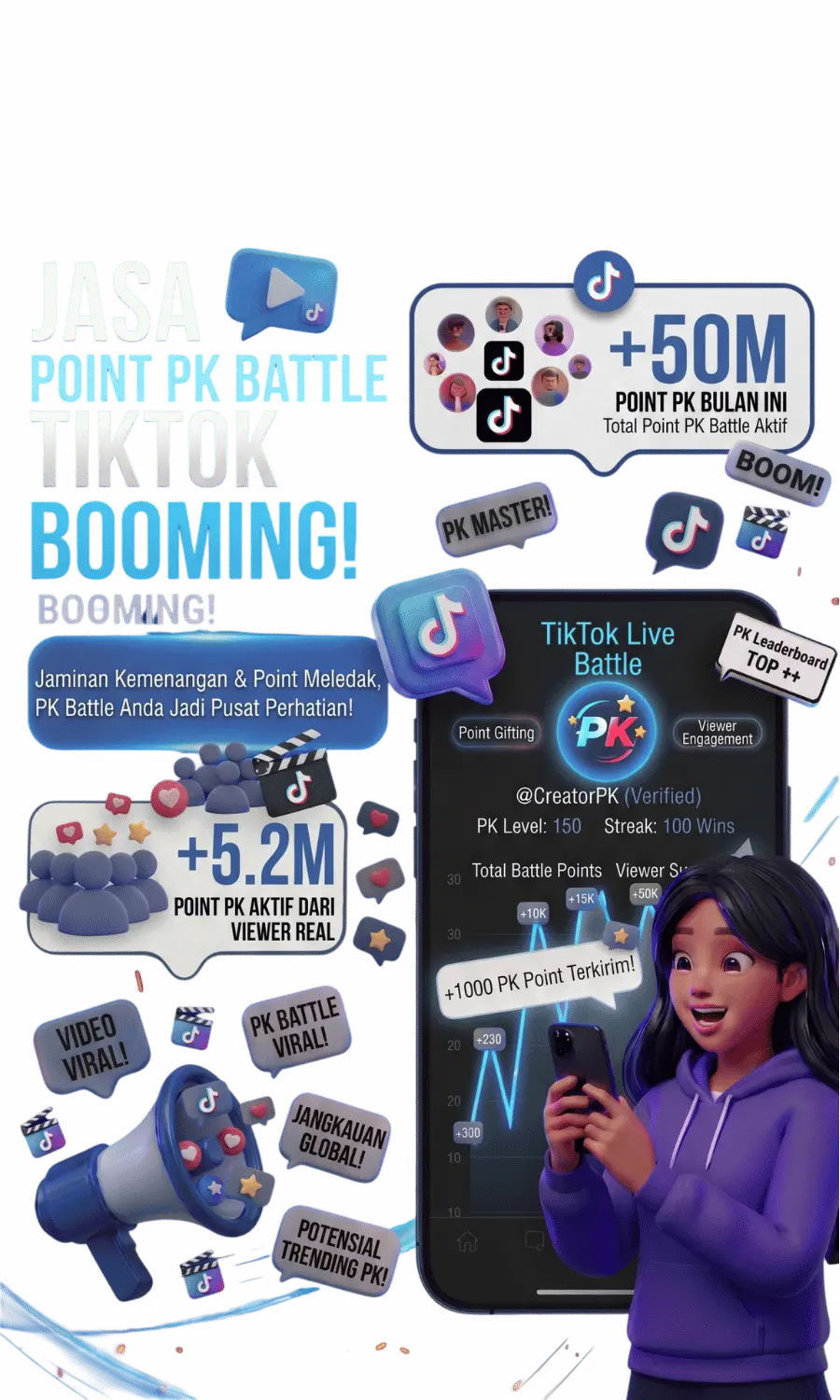 beli TikTok PK Battle Point
